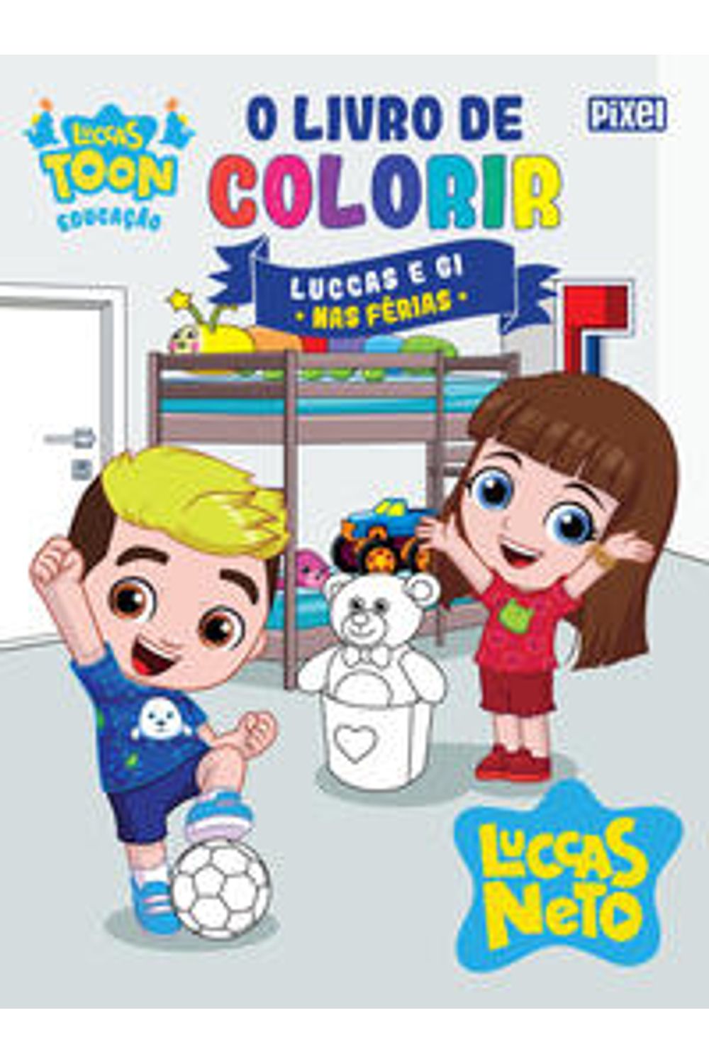 Viaje e dê cor ao mundo com o Luccas e a Gi 💙 O novo livro de colorir dos  seus irmãos favoritos já está disponível na pré-venda pelo site oficial  do