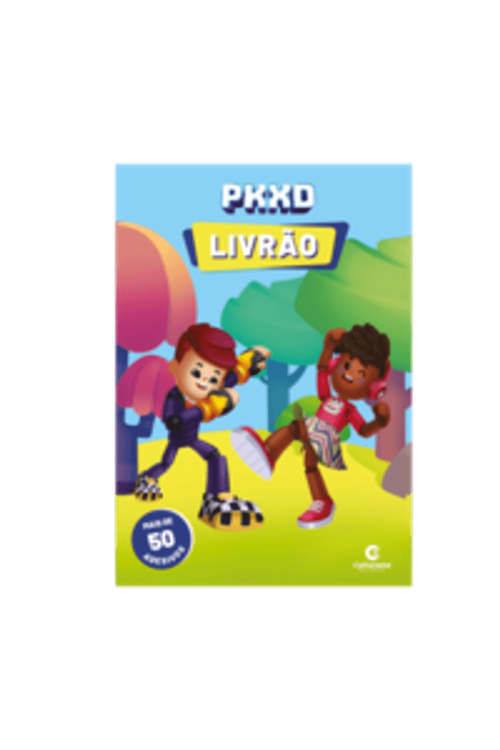 Pkxd Livrão De Atividades E Personagens Para Colorir Com 64 Paginas + 50  Adesivos, Livro Pk